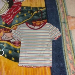 Rainbow crop top